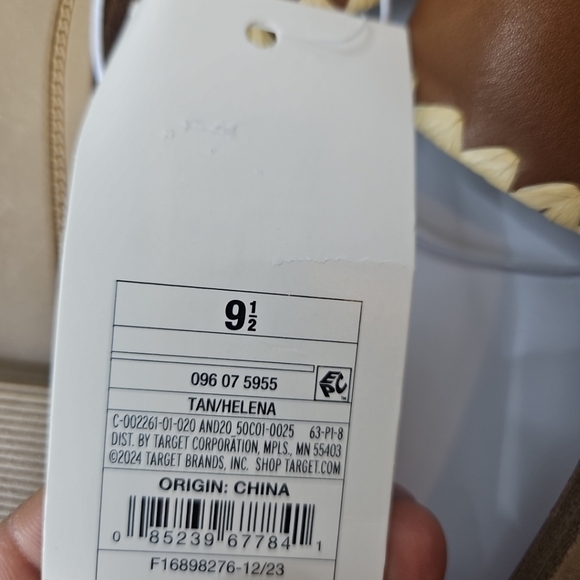 Helena Whipstitch Slide Sandals Elegant Sandals Coquette - A New Day Size Vary - Picture 16 of 16